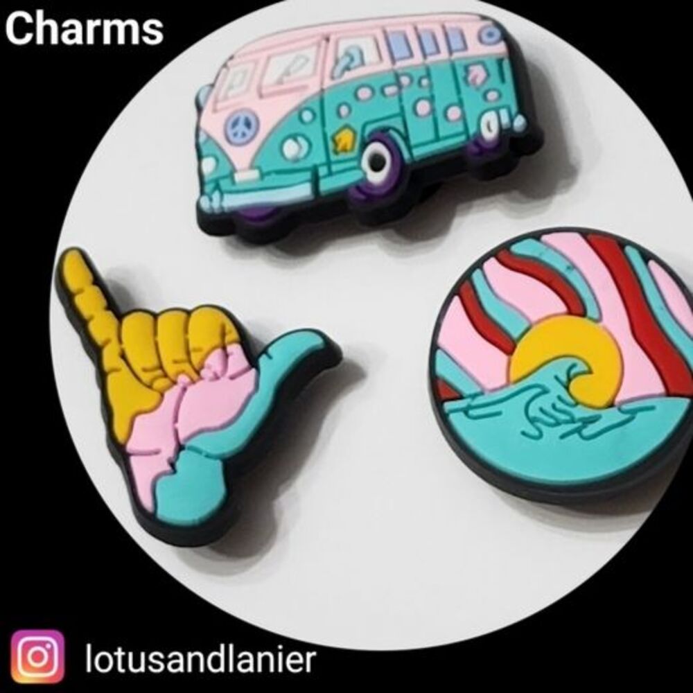 Shoe Charms " Hang Loose" Set of 3